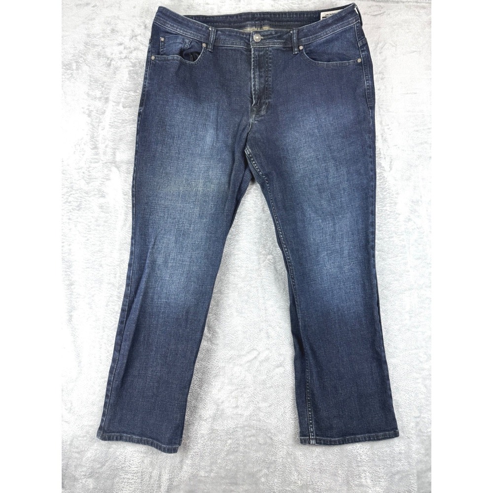 Buffalo 40x30‎ Jackson-X Straight Jeans Mens Blue Stretch Dark Wash bootcut
